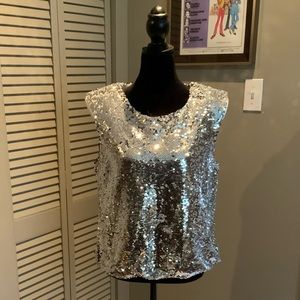 COPY - Marc New York, Sequin Blouse, Medium